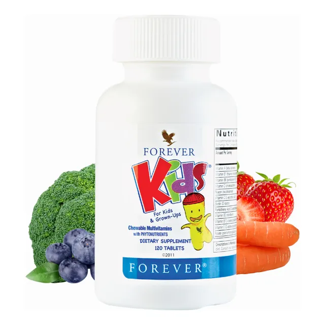 Forever Kids Multivitamínico Masticable Para Niños 120u