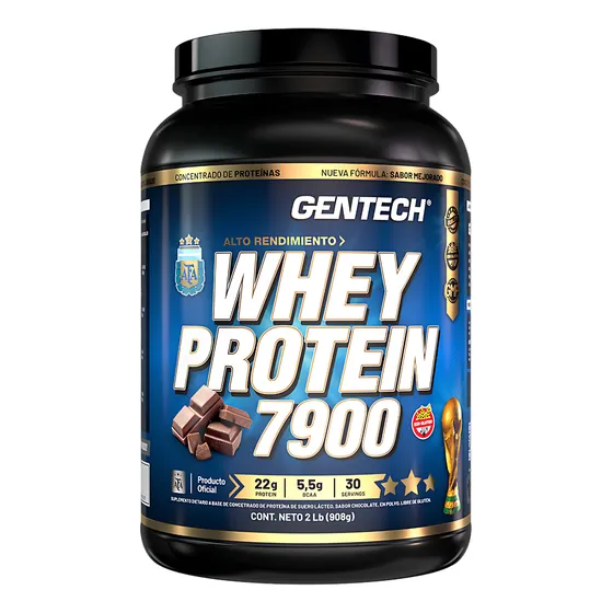 Whey Protein 7900 Gentech 2 Lbs Proteína De Suero