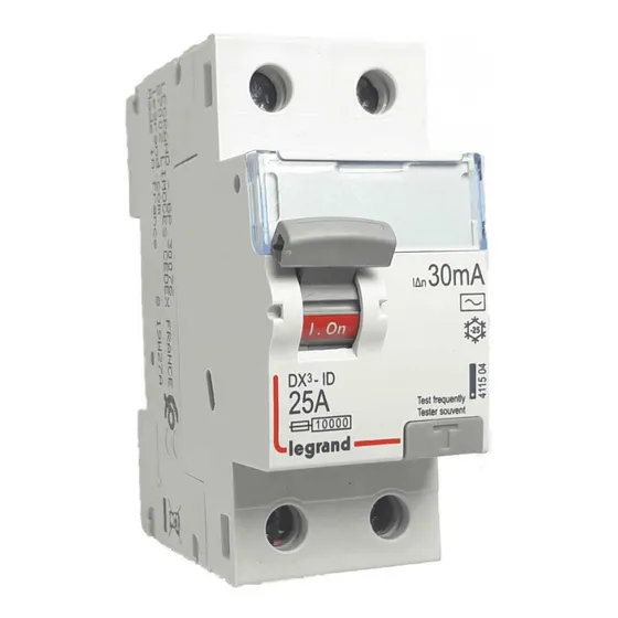 Interruptor Diferencial 2x25a 30ma 08628 Legrand-mimbral