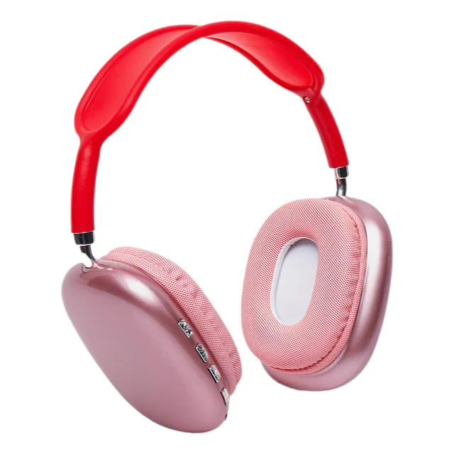 Audífono Inalámbrico P9 Bt Con Reducción De Ruido - Rojo
