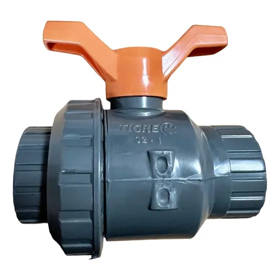 Válvula Llave Esférica Pvc Tigre Pegar Soldable 32 Mm Doble