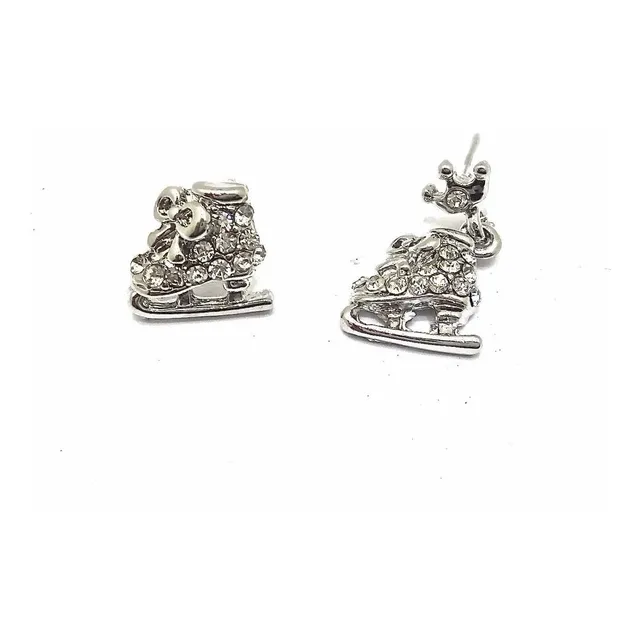 Zarcillo Patin Soy Luna Moda Cotillon Regalo Fashion Mujer