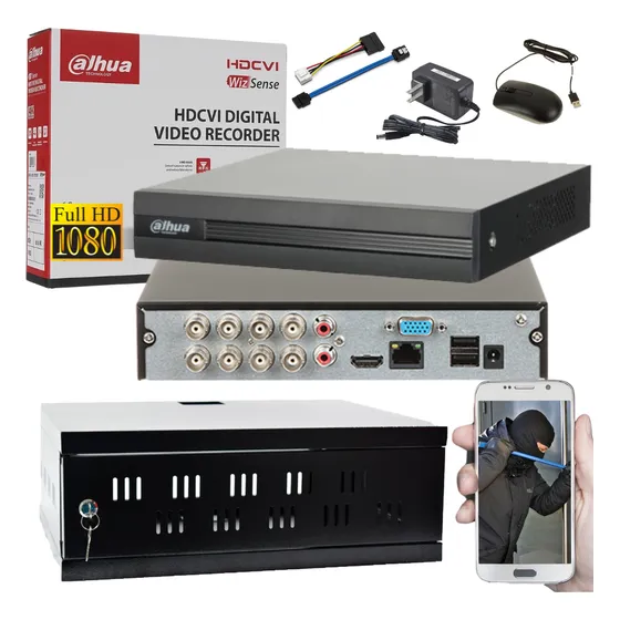 Dvr 8 Canales Pentahibrido Dahua 2 Megapixel Hd 1080p
