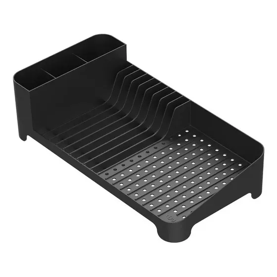 Ou Escorredor de louças pratos copos com porta talheres cozinha cor preto