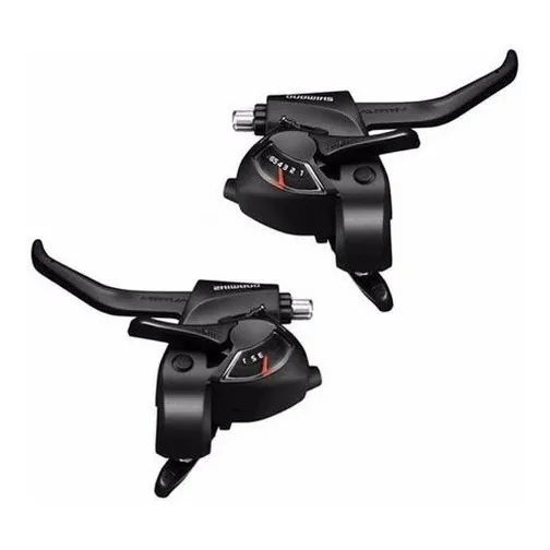 Manijas De Cambio Y Freno Shimano St-ef41 18v - Color Negro