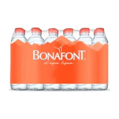 6 Piezas Agua Bonafont Natural 500 Ml