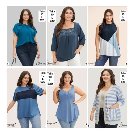 Blusas Franelas Sueters Para Dama Talla L (plus)