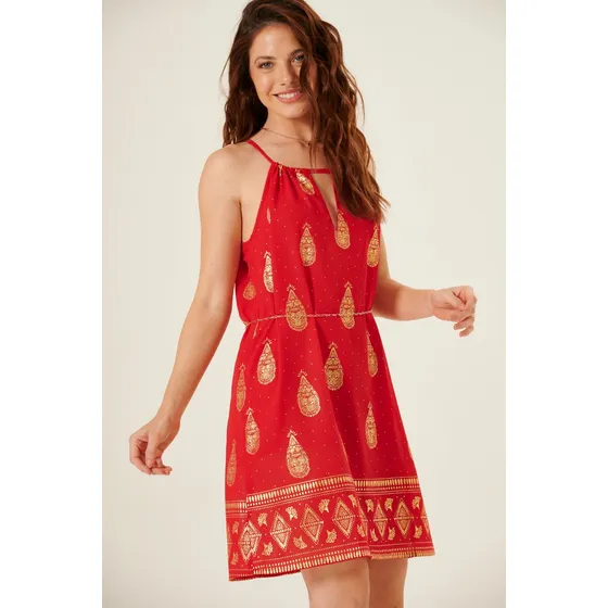 Vestido Para Mujer En Escote Halter Con Gota York Rimmel