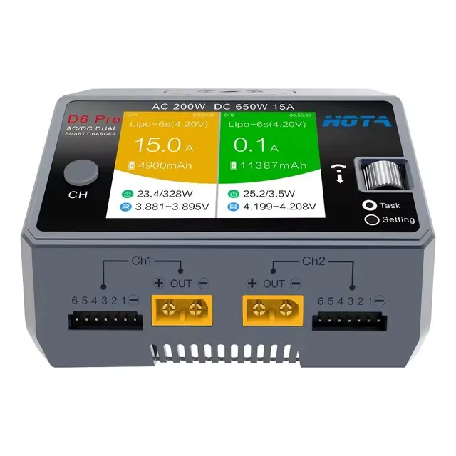 Cargador De Baterías Inteligente Hota D6 Pro 650w Ac/dc