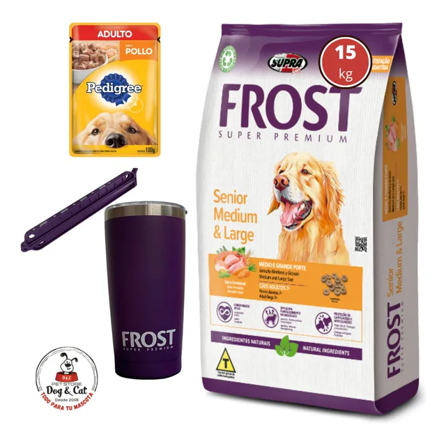 Alimento Perro Frost Senior 15kg + Regalos!!