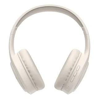 Fone De Ouvido Headphone Dapon H02d Bluetooth 5.1 Microfone Cor Bege Fone De Ouvido Headphone Dapon H02d Bluetooth 5.1 Microfone Cor Bege