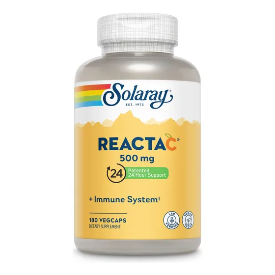 Suplemento Solaray Reacta-c De Vitamina C 500 Mg 180 Cápsula