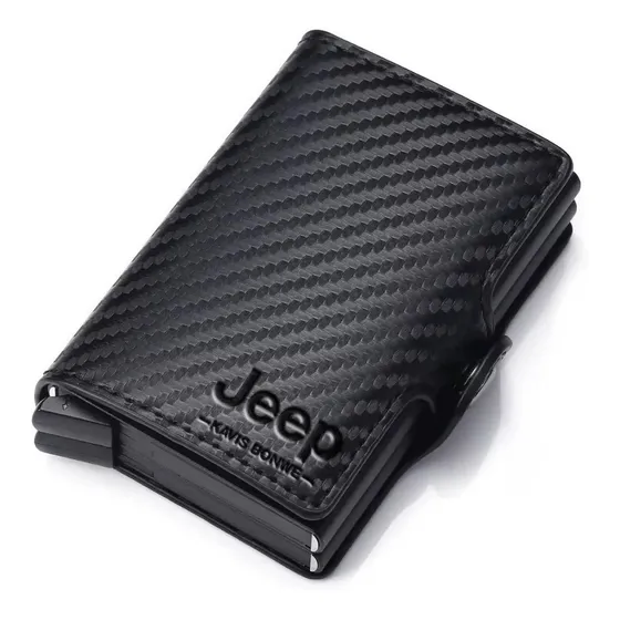Cartera De Cuero Con Tarjetero Para Hombre Proteccion Rfid