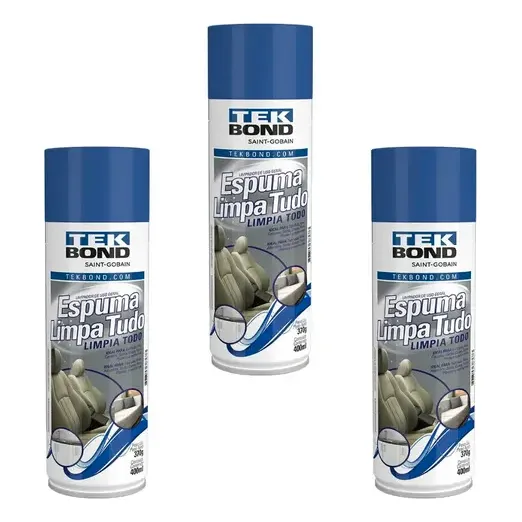 Espuma Limpa Tudo - Tekbond - Kit Com 3 Unidades