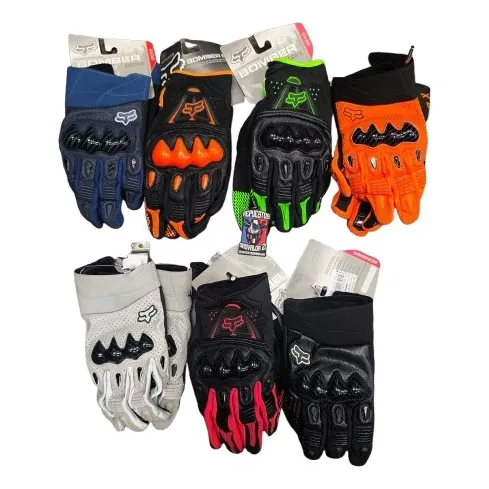 Guante Fox Bomber Motocross Negro Talla M, L, Xl Y Xxl