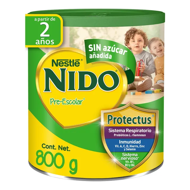 Alimento a base de leche Nido Kinder Pre Escolar 2+ Lata 800g