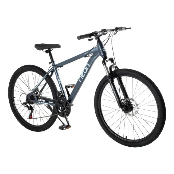 Bicicleta Montaña R26 Neon XTRAIL Freno De Disco 21 Velocidades Shimano Cuadro De Acero Horquilla De Suspensión Azul