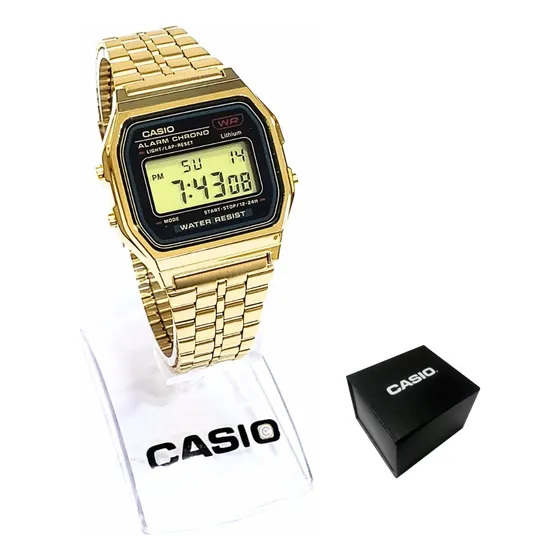 Relógio Casio A159wgea-1df Dourado Original + Garantia + Nf