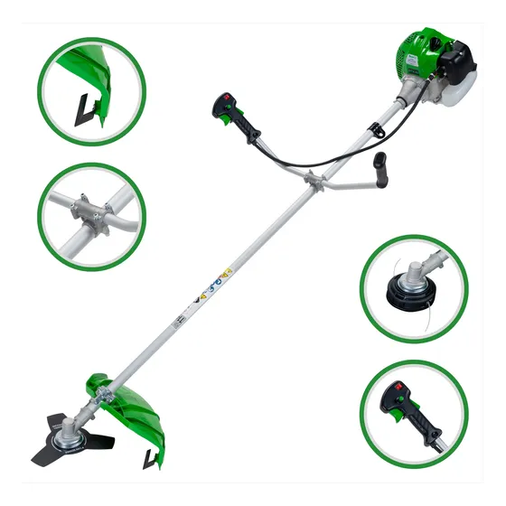 Roçadeira Lateral Gasolina Trapp 52cc Maquina Cortar Grama
