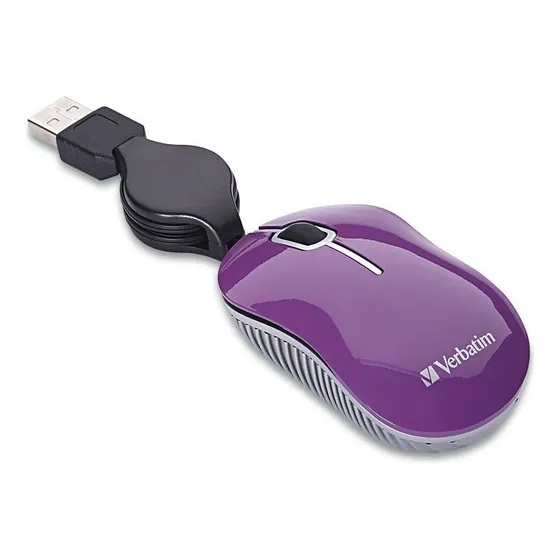 Mouse Mini - Usb - Verbatim - Traveler - Lila