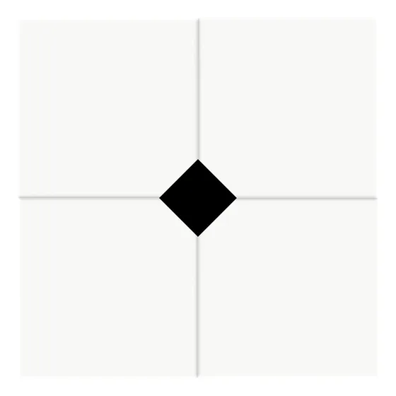 Cerámica Damero Octogonal Mate Satinado 20x20 Revestimiento Blanco