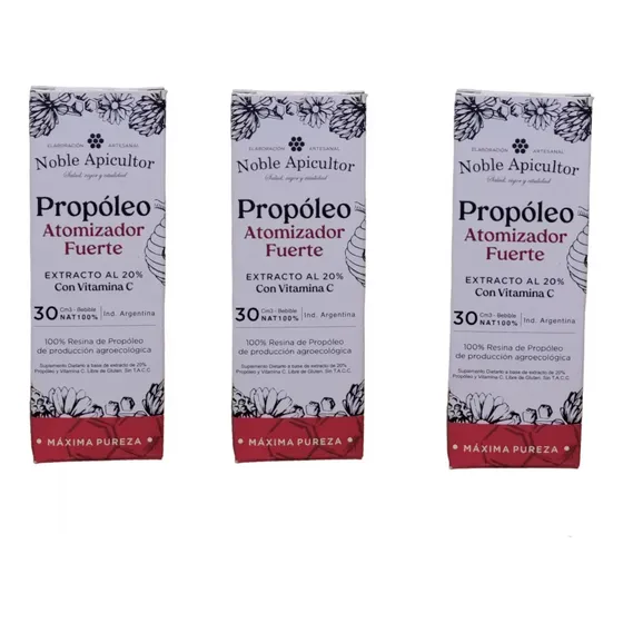 Propóleo Atomizador X3 Noble Apicultor Respiratorio Garganta