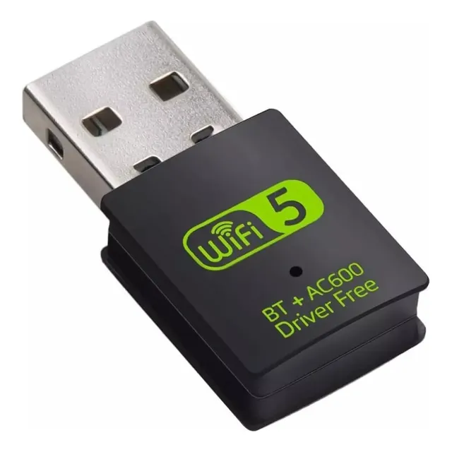 Adaptador Receptor Usb Wifi 600mbps 2.4-5ghz + Bluetooth 4.2