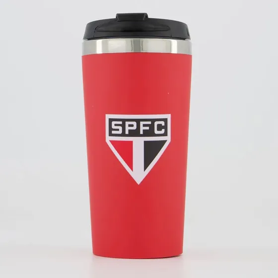 Copo Térmico Emborrachado São Paulo Futebol Clube Oficial