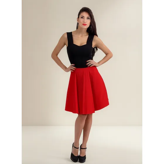 Vestido Esmeralda Acampanado Elastizad Pinup Fiesta Vintage 