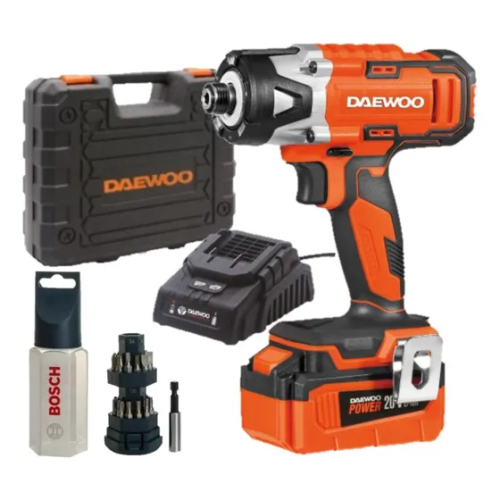 Atornillador Impacto Inalambrico Daewoo 20v Bateria+cargador