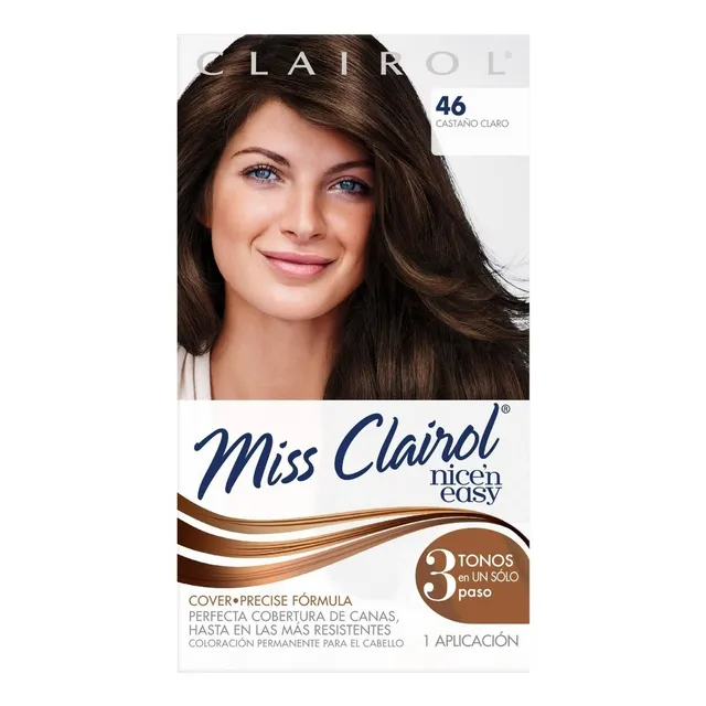 Tinte Permanente Miss Clairol 46 Castaño Claro