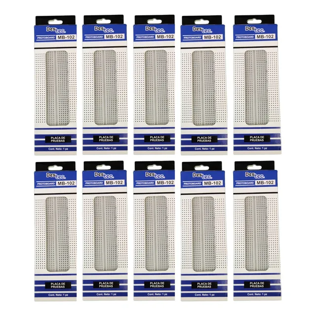 Protoboard 830 Puntos, Mb-102 Destec 10 Pz