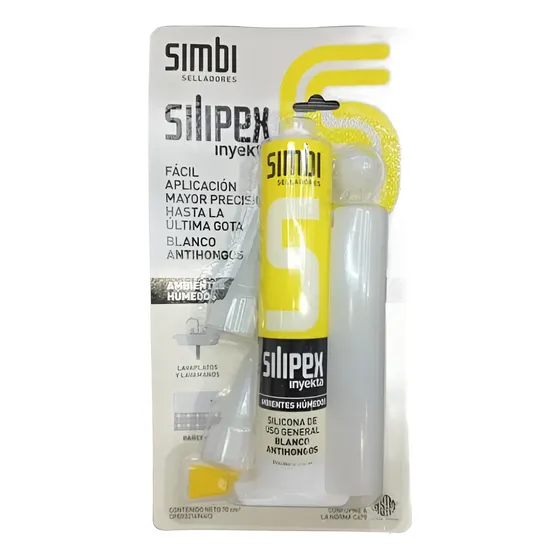 Silicon Inyekta De 70ml Blanco Antihongos Simbi Silipex
