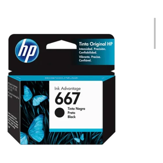 Cartucho Hp 667 Negro  Original Vigente