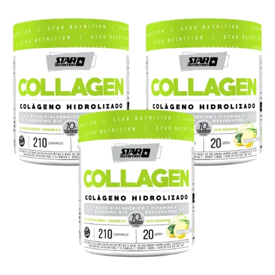 Star Nutrition Colageno Hidrolizado 210g X 3 Unid.