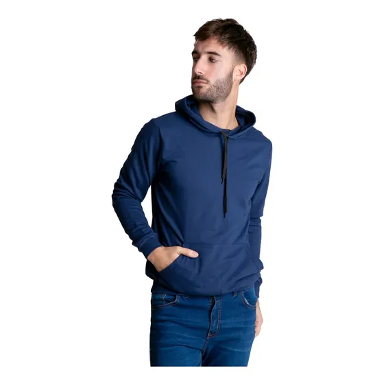 Buzo Canguro Rustico Campera Hombre Con Capucha