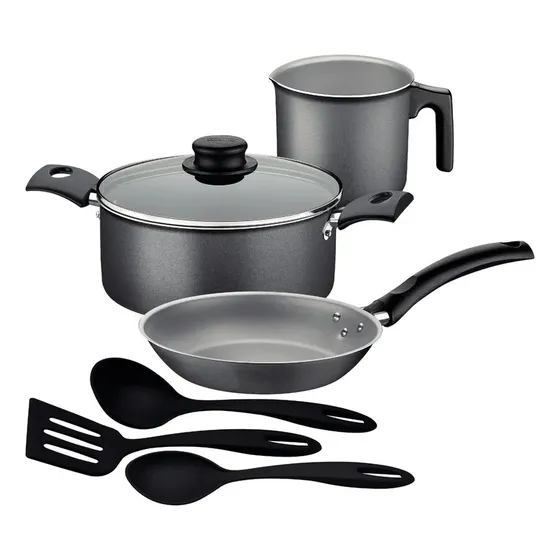 Juego De Ollas Cocina Sarten Cacerola Arrocera Tramontina