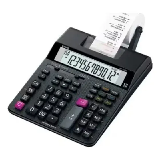 Calculadora impresora Casio HR-150RC color negro