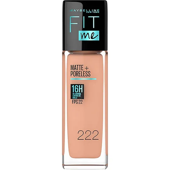Base Líquida Maybelline Fit Me Matte + Poreless Fps 22 30ml