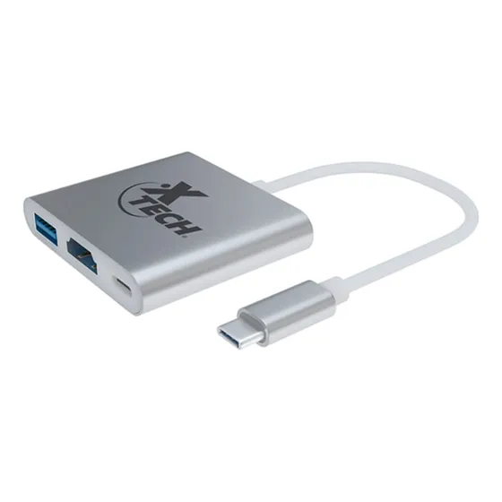 Adaptador Multipuerto Usb Tipo C 3en1 Usb Tipoc + Hdmi + Usb
