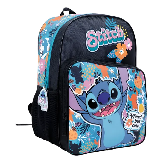 Mochila Stitch Espalda 16 PuLG Escolar Disney Hawai