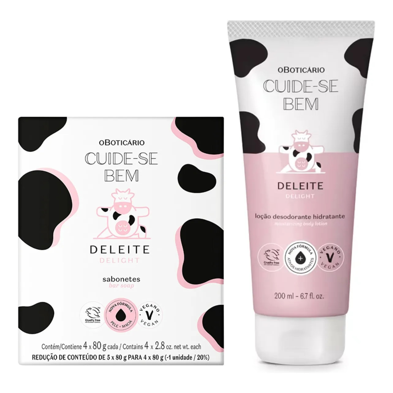 Combo Cuide-se Bem Deleite: Loção Corporal 400ml + Refil 350ml Neutra
