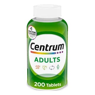 Centrum Multivitamínico Adultos 200 Comprimidos Sem Sabor