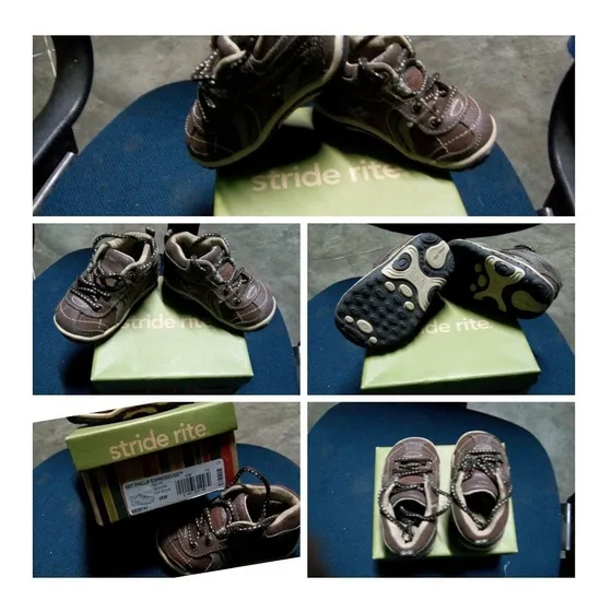 Zapatos Bebe Stride Rite Talla 19/½ - 20 Anatómico 