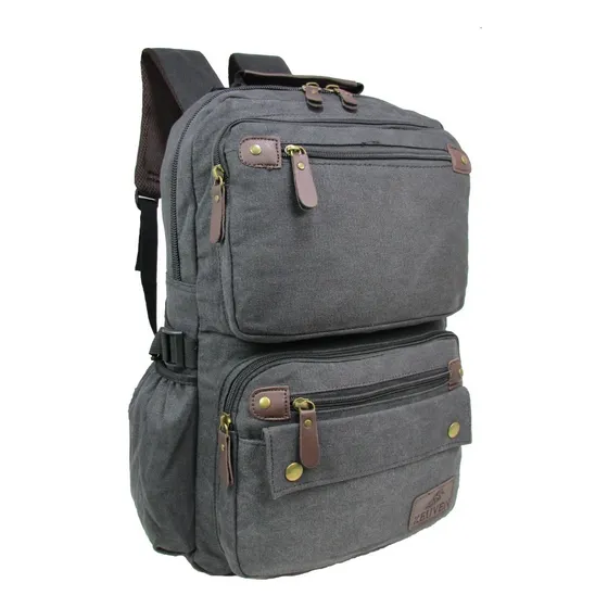 Mochila Bolsa Em Lona Escola Trabalho Multi Uso  Mascul Femi