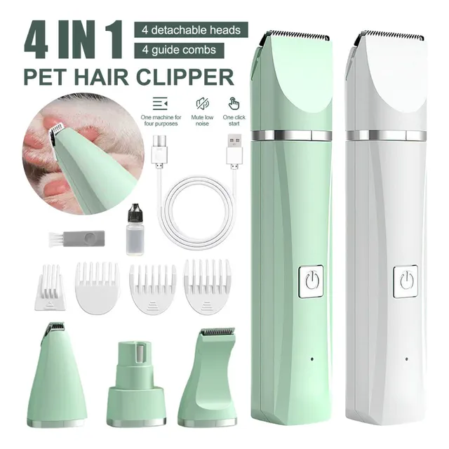 Afeitadora 4 En 1 Para Mascotas Hair Shaver For Pets