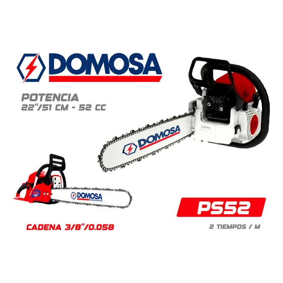 Motosierra 52cc / 22 Pul / Ps52 Domosa