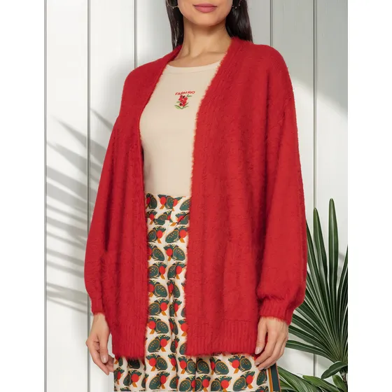 Casulo Farm Pelinho Com Bolso Vermelho