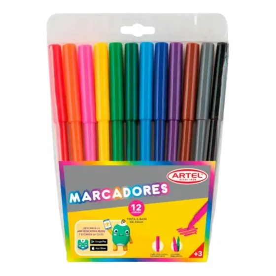 Set Artel 12 Marcadores Colores