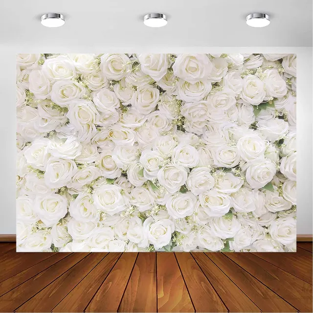 Avezano Blanco Flor Telón De Fondo Para La Sesión De Foto...